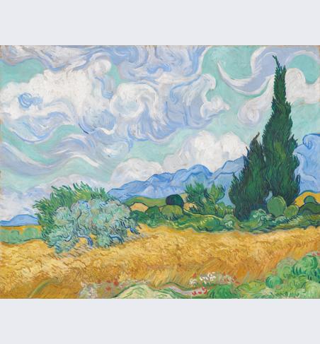 Vincent van Gogh, 'A Wheatfield, with Cypresses', 1889