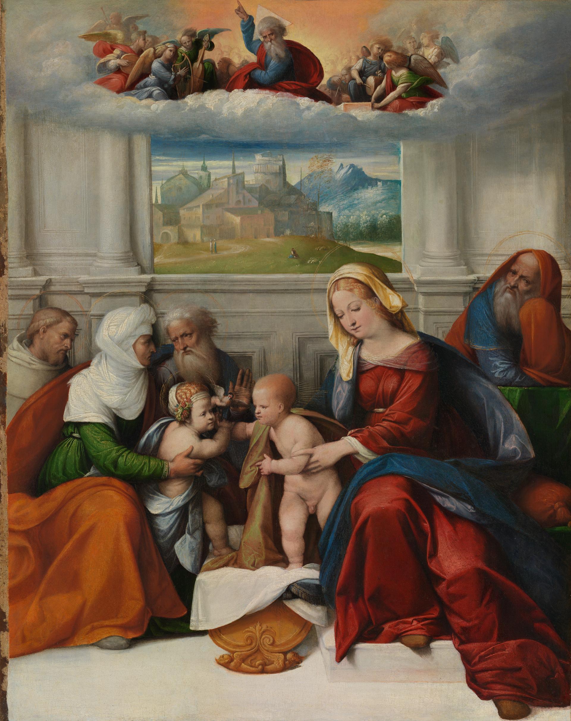 The Holy Family with Saints