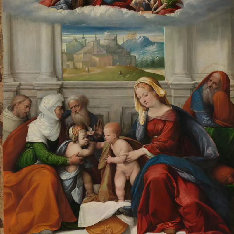 The Holy Family with Saints