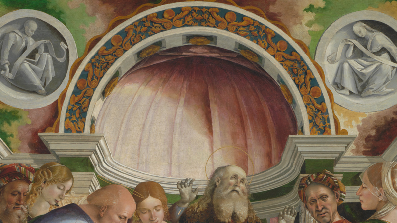 Detail of Luca Signorelli, 'The Circumcision', about 1490-1. A ceiling.