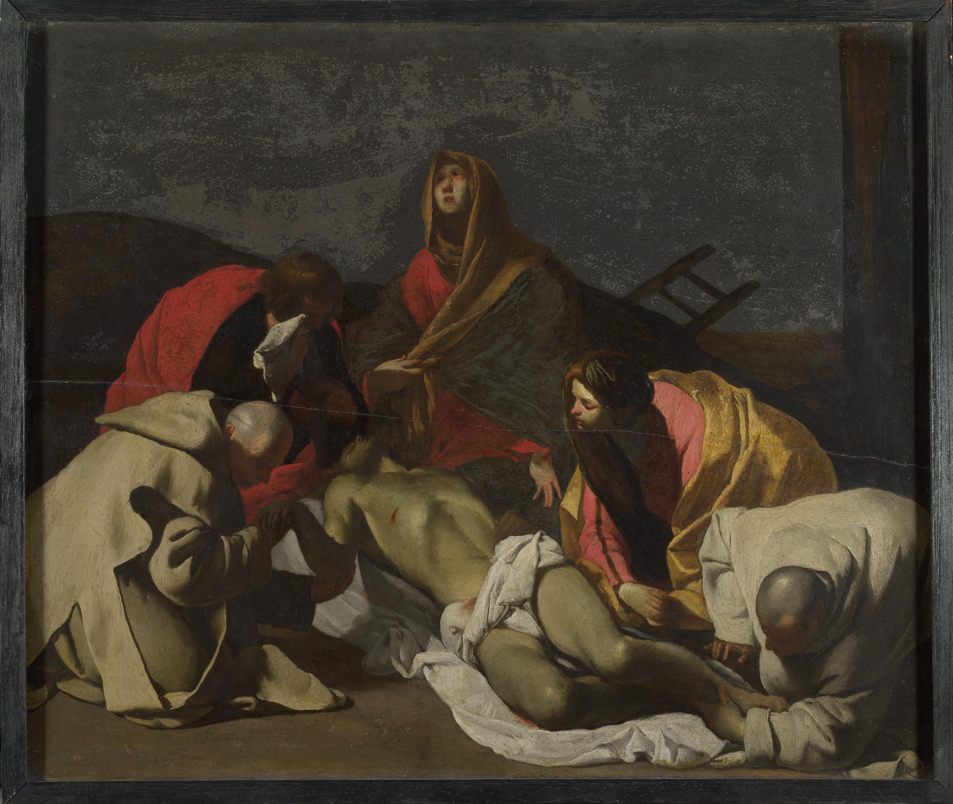 Monks and Holy Women mourning over the Dead Christ
