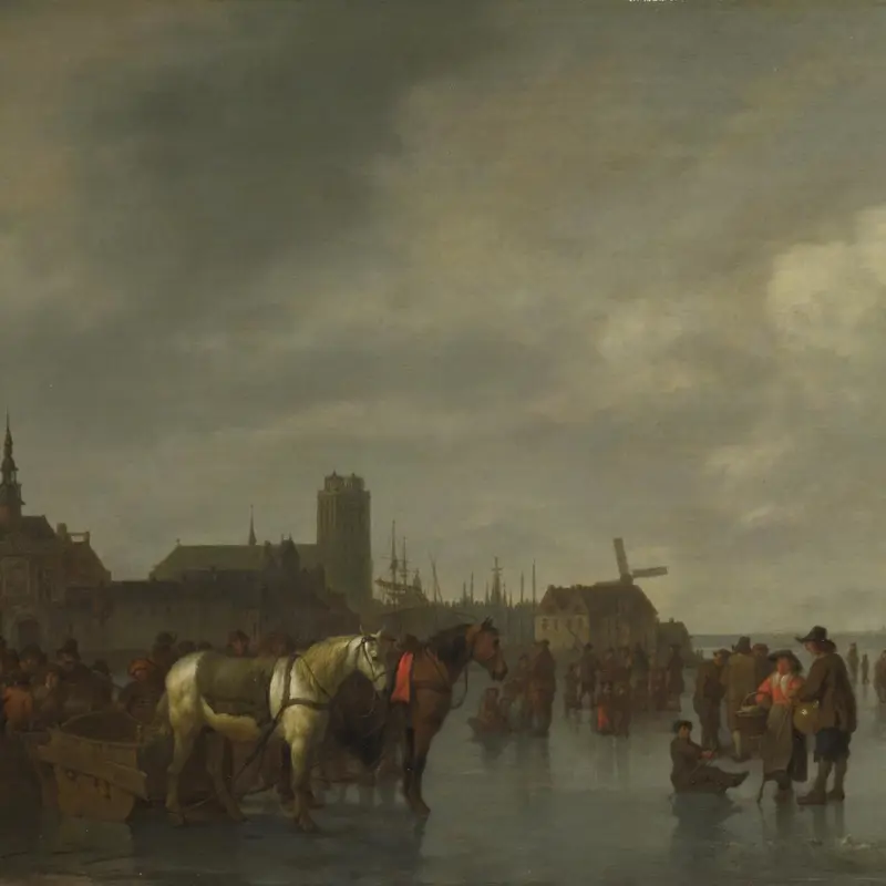 Scene on the Ice outside Dordrecht