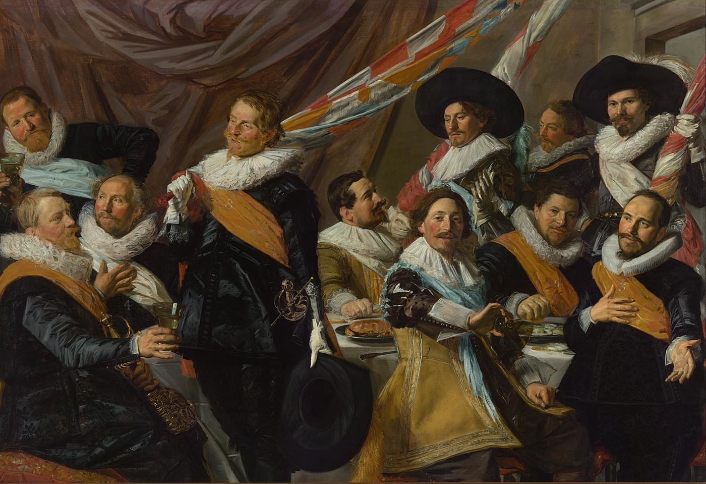 Frans Hals, 'Banquet of the Officers of the St George Civic Guard', 1627. Frans Hals Museum, Haarlem © Frans Hals Museum, Haarlem