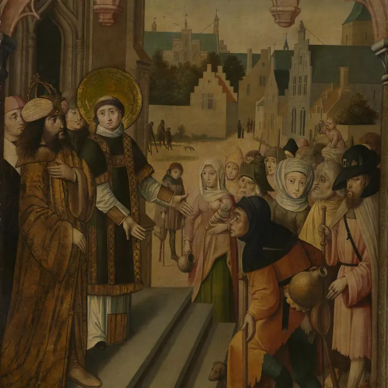 Saint Lawrence before the Prefect