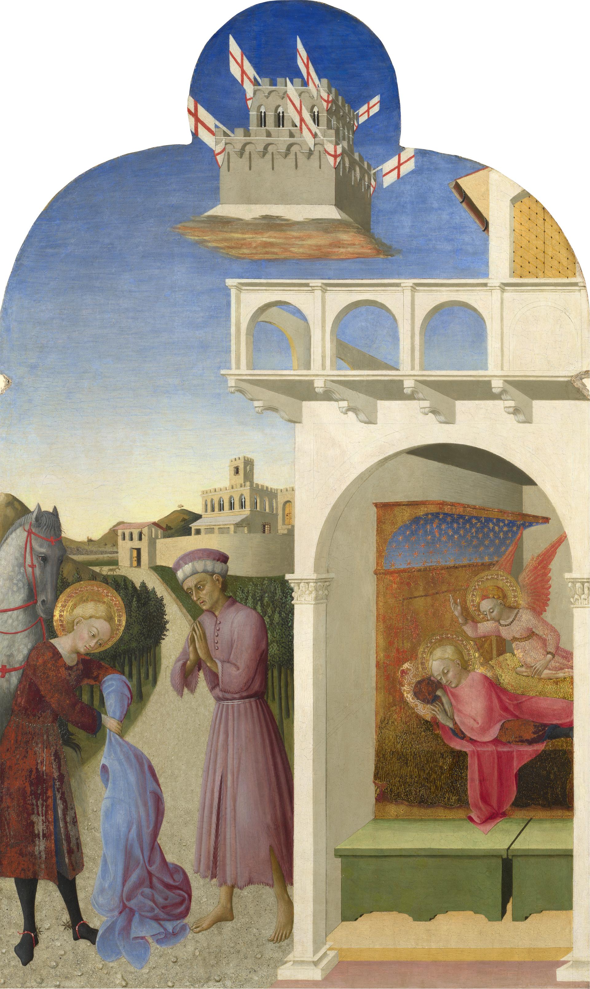 Saint Francis and the Poor Knight, and Francis's Vision