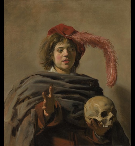 Frans Hals, 'Young Man holding a Skull (Vanitas)', 1626–8 © The National Gallery, London
