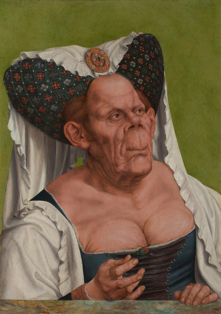 Black Hairy Ugly Women Porn - Quinten Massys | An Old Woman ('The Ugly Duchess') | NG5769 | National  Gallery, London
