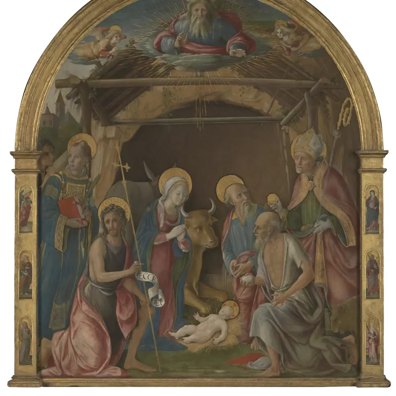 The Nativity with Saints