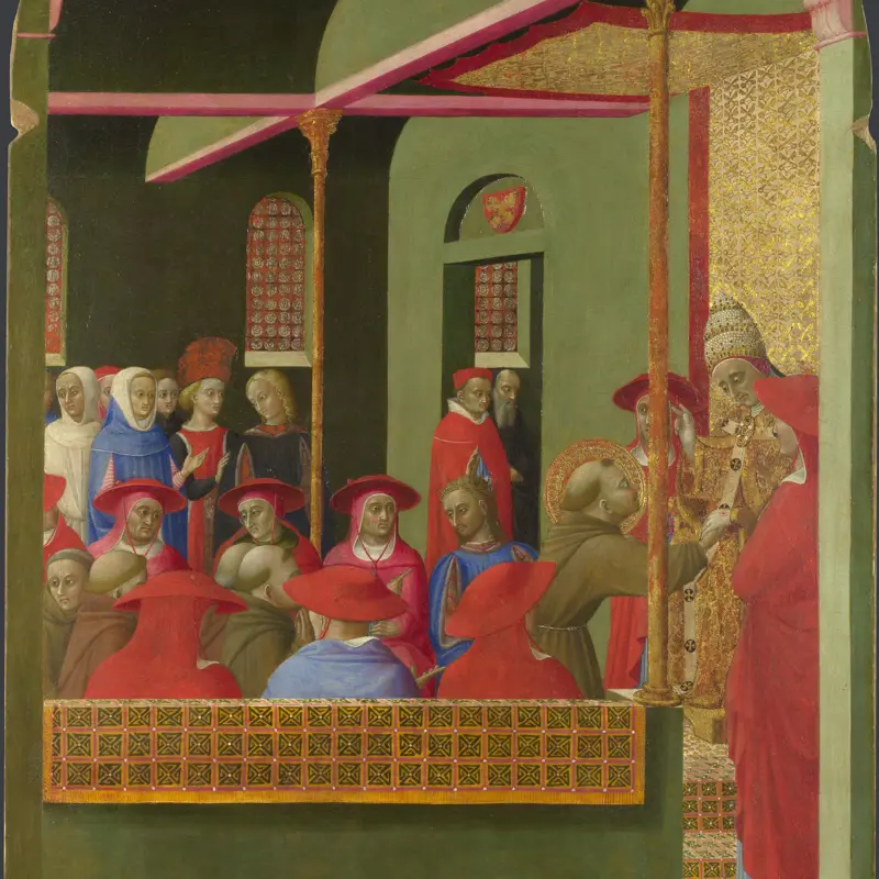 Saint Francis before Pope Honorius III