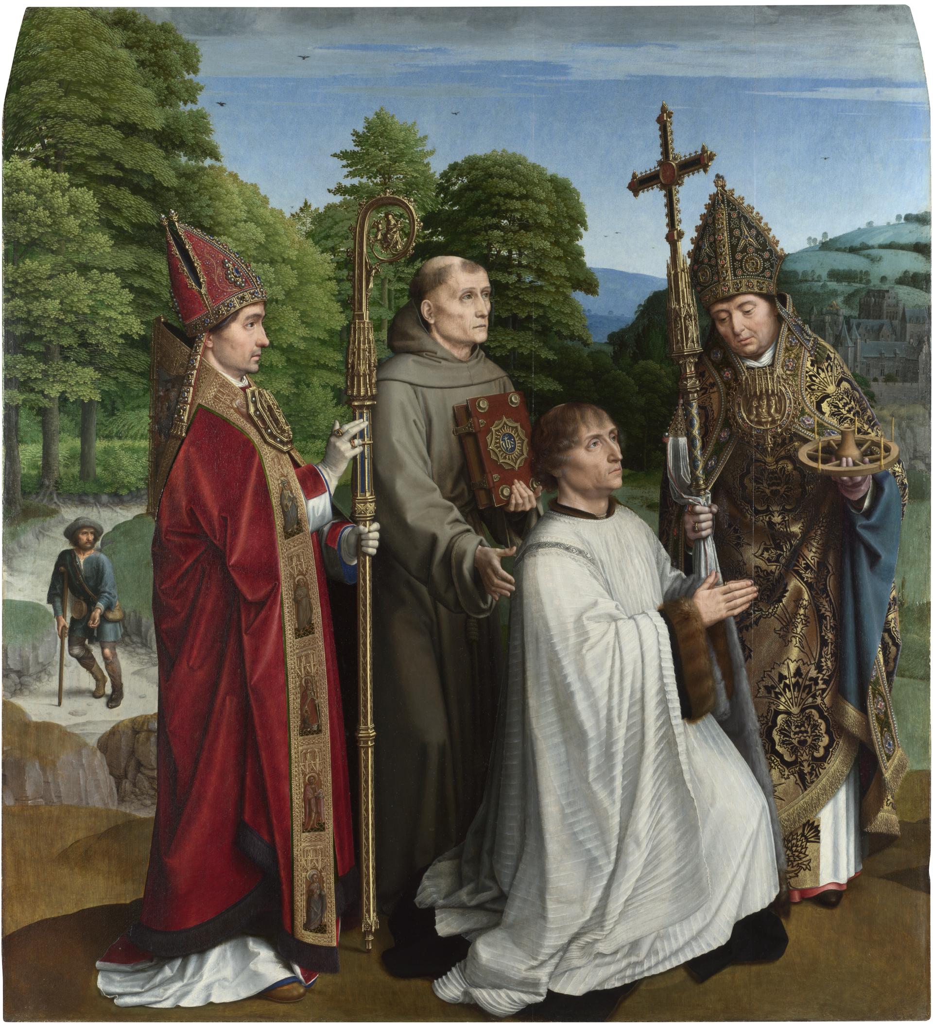 Canon Bernardijn Salviati and Three Saints