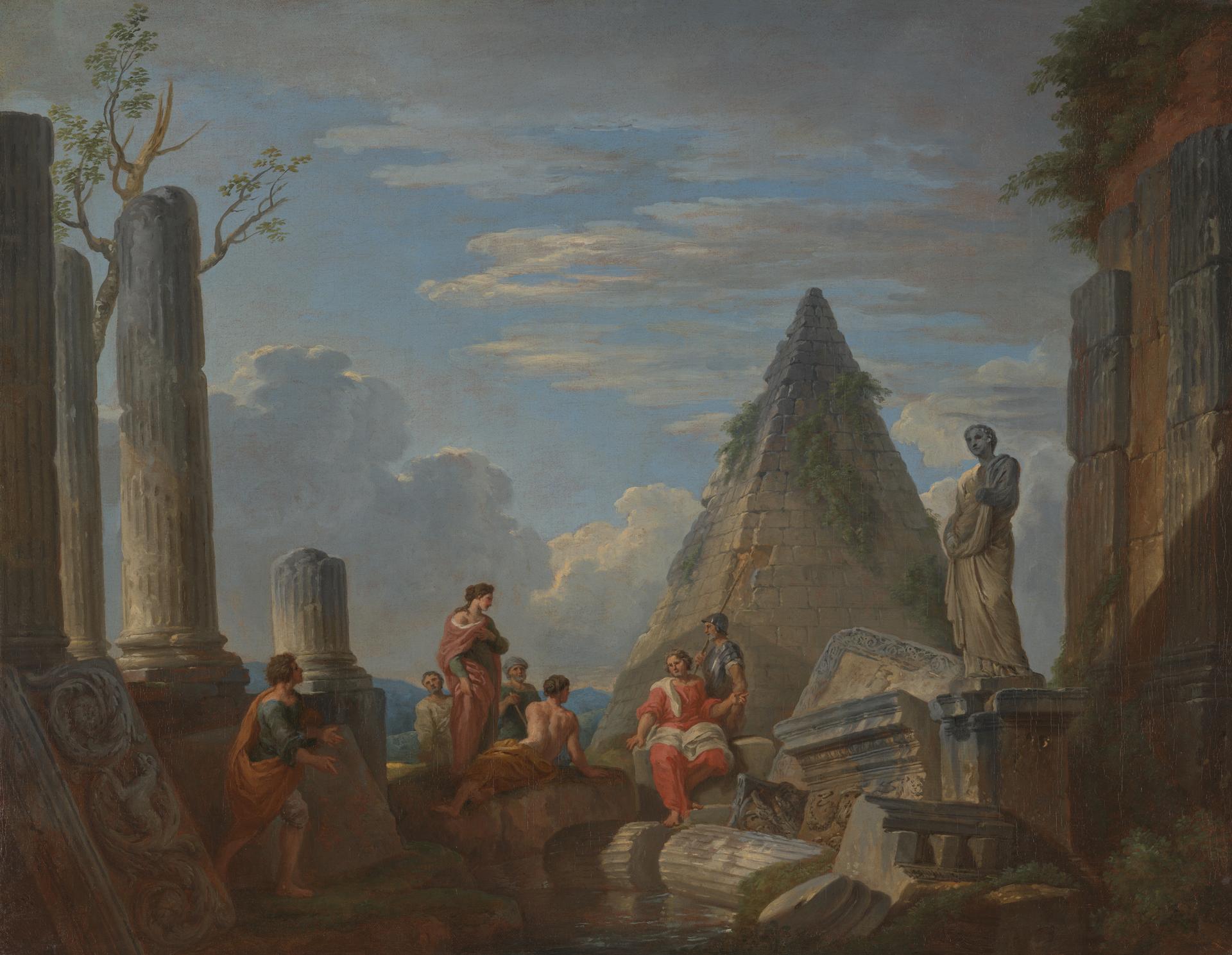Giovanni Paolo Panini | The Lottery in Piazza di Giovanni Paolo Panini | The Lottery in Piazza di
