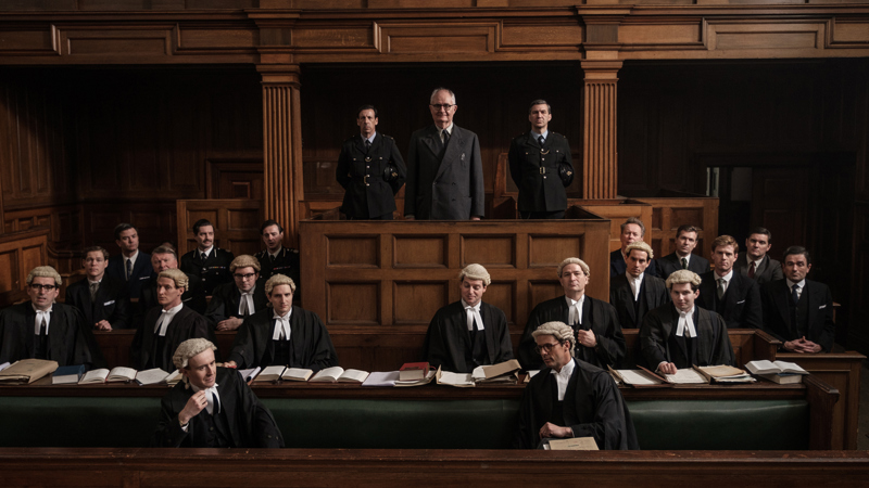 A still from The Duke showing the trial at the Old Bailey © Pathé UK
