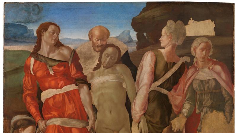 Michelangelo, 'The Entombment (or Christ being carried to his Tomb)', about 1500-1