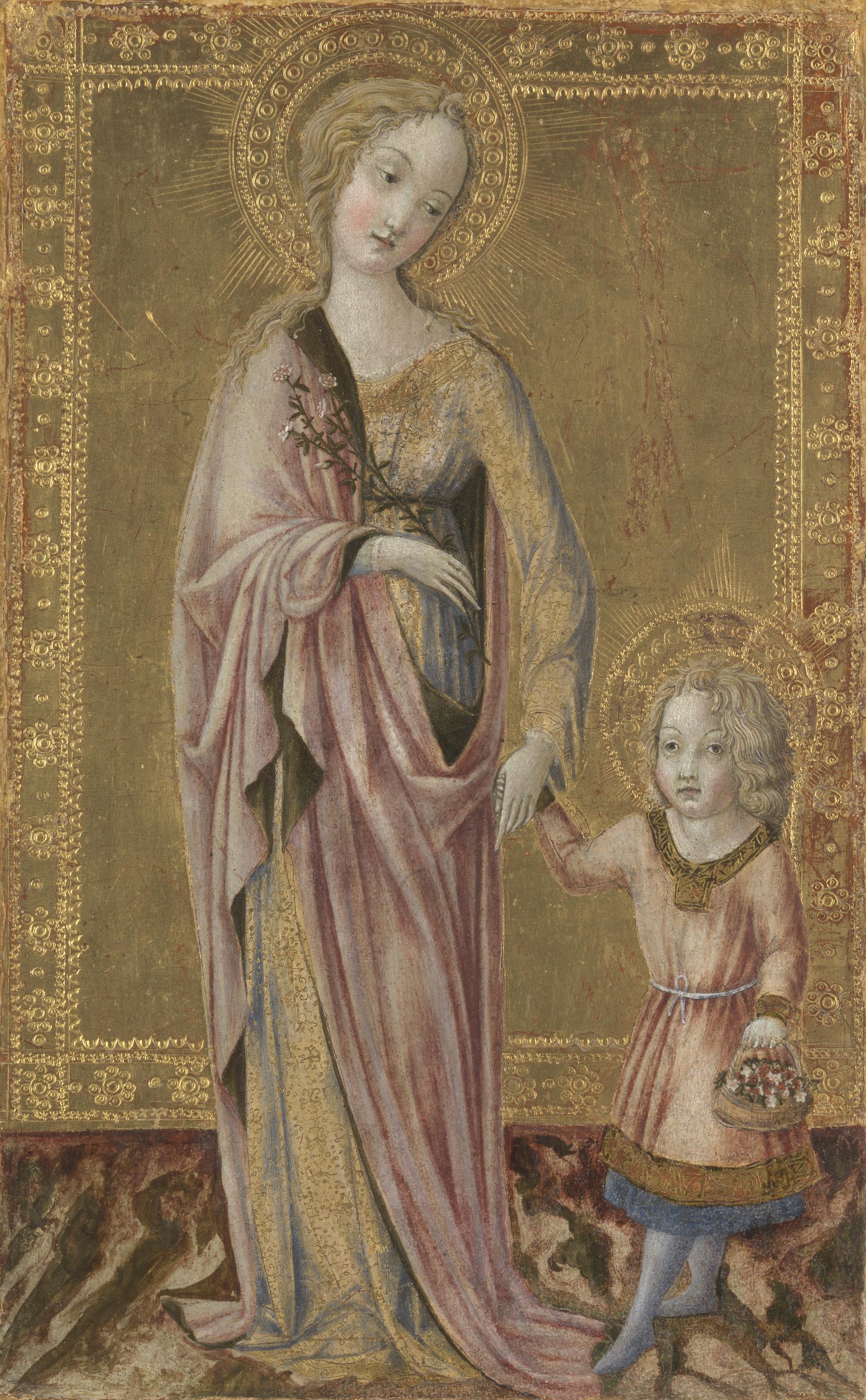 Saint Dorothy and the Infant Christ