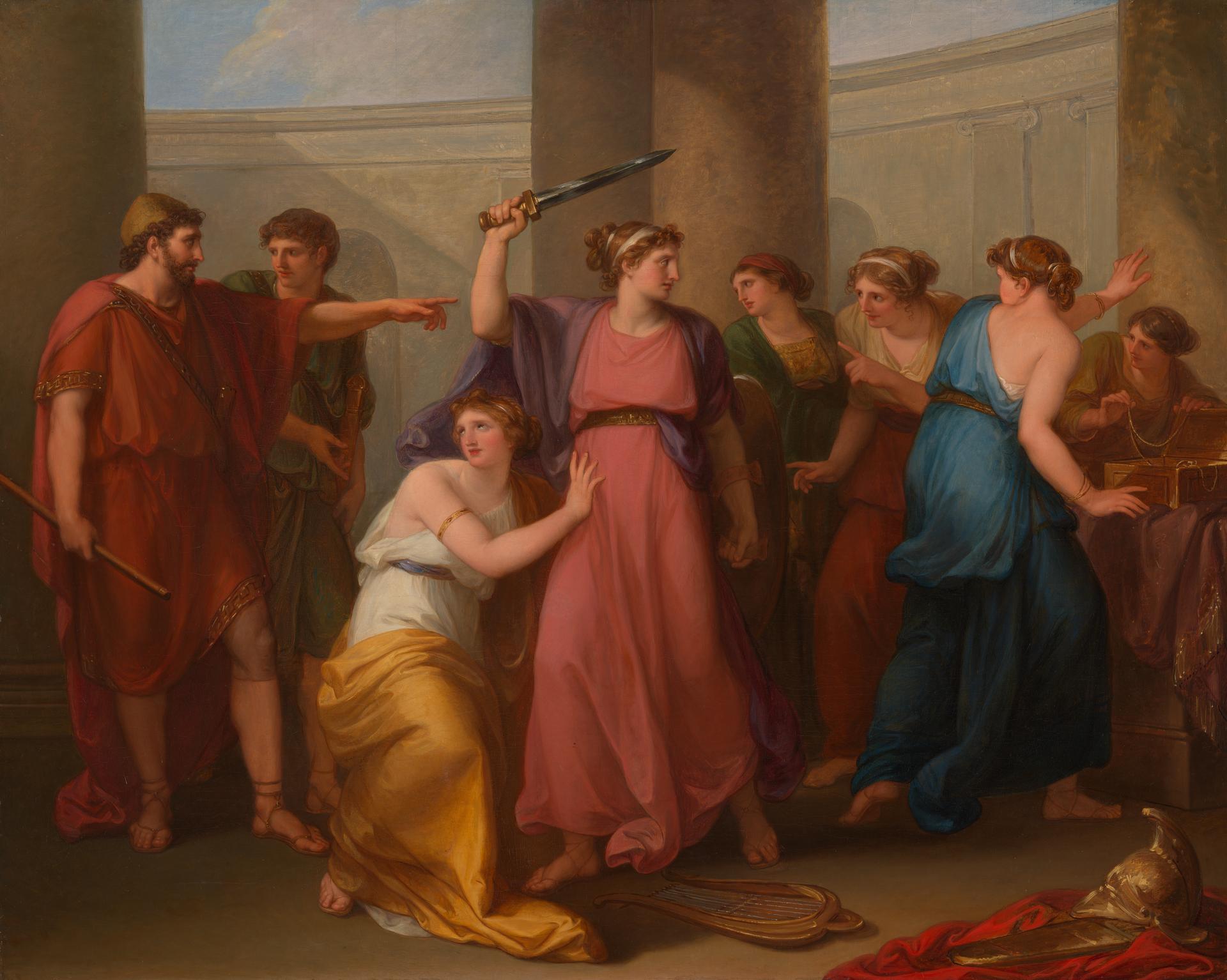 Achilles discovered among the Daughters of Lycomedes