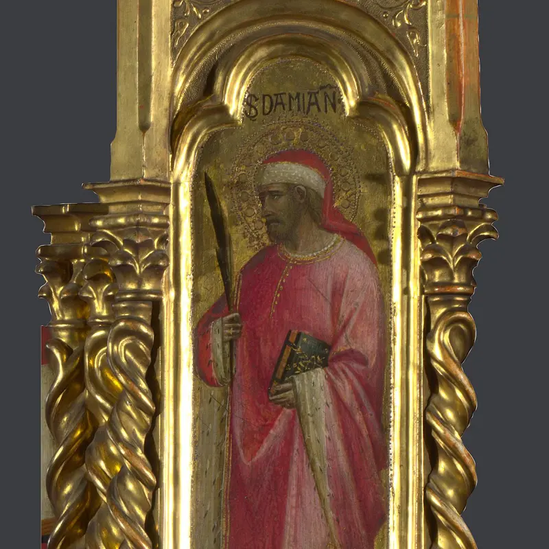 Saints Nicholas, Damian and Margaret: Right Pilaster