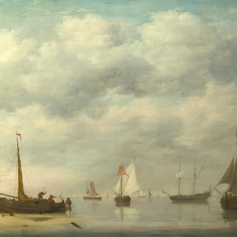 Dutch Vessels in Calm Water