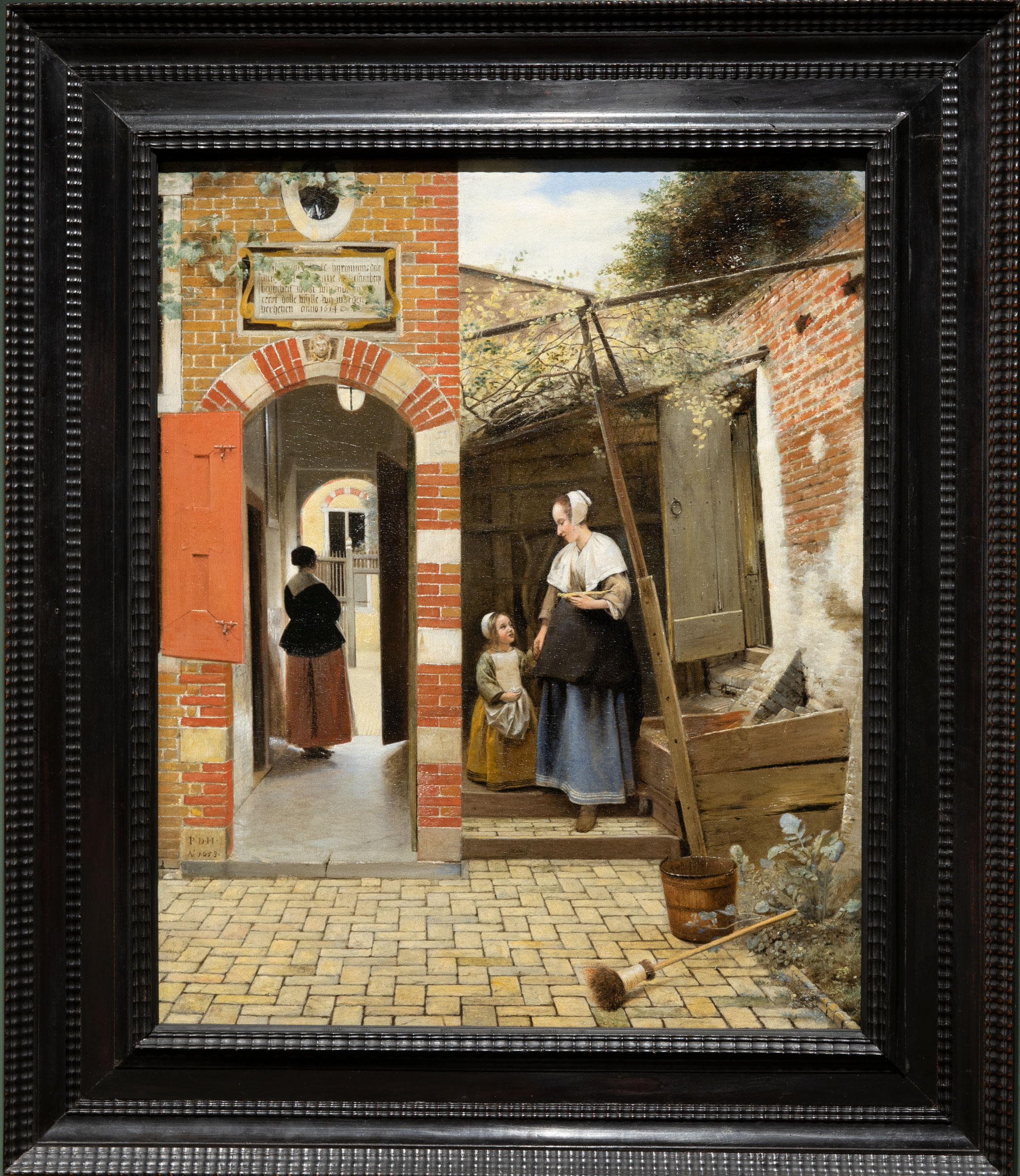 Pieter de Hooch, 'The Courtyard of a House in Delft', 1658