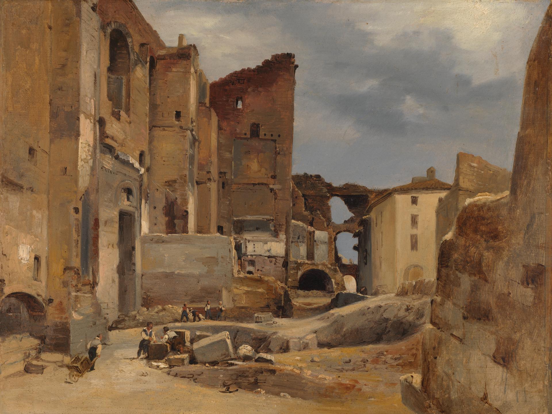 Excavation of the Roman Theatre, Orange, France