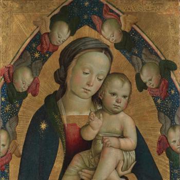 The Virgin and Child in a Mandorla with Cherubim