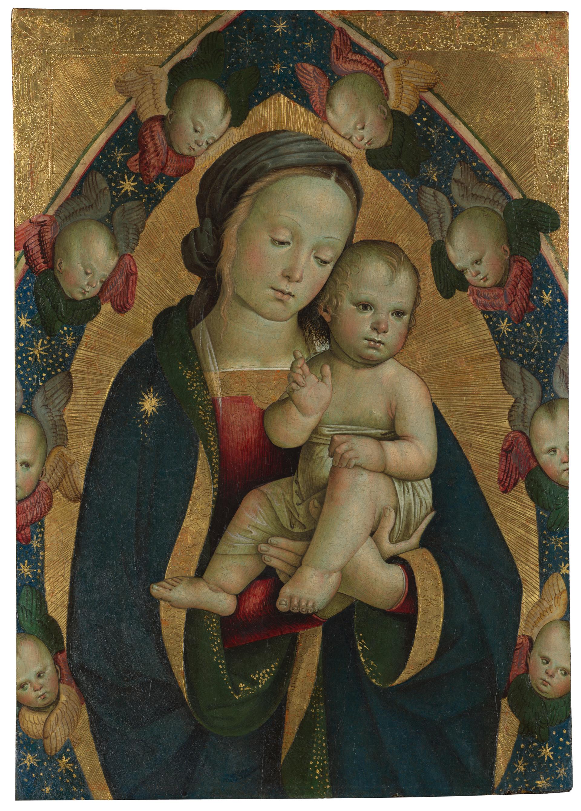 The Virgin and Child in a Mandorla with Cherubim