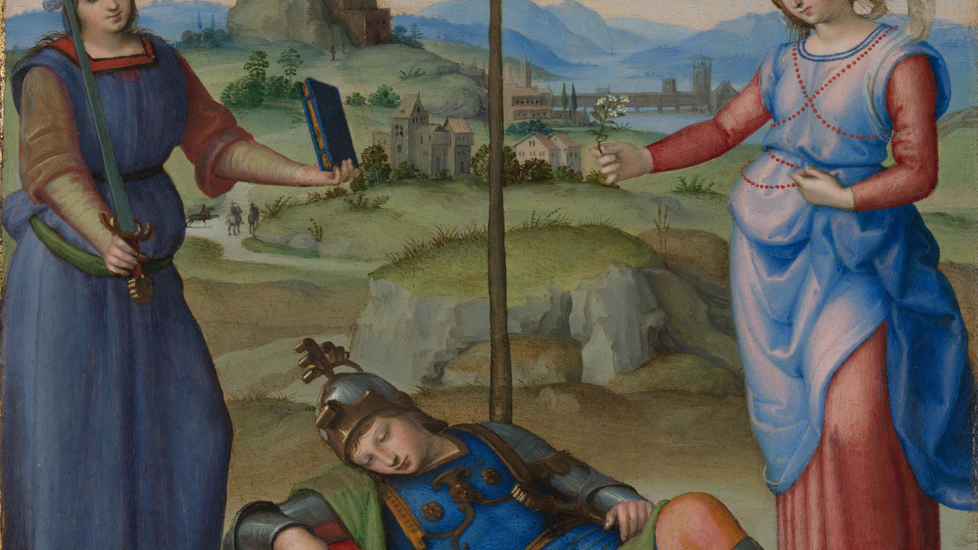 An Allegory ('Vision of a Knight') by Raphael