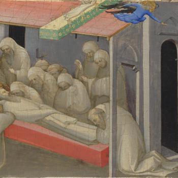 The Death of Saint Benedict: Predella Panel