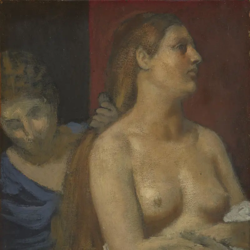 A Maid combing a Woman's Hair