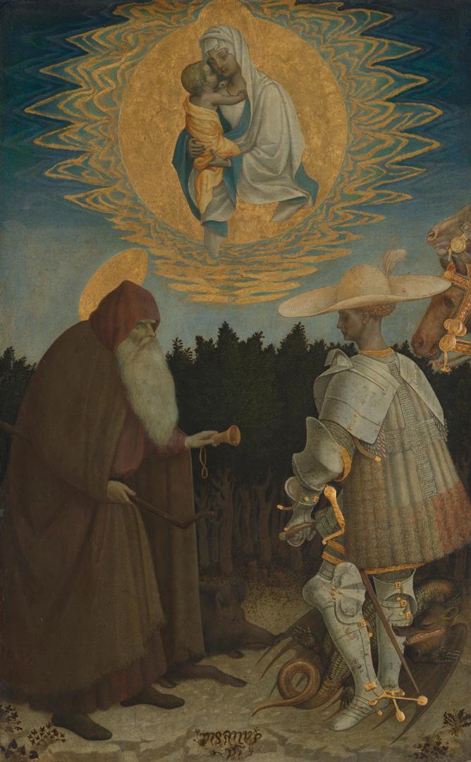 The Virgin and Child with Saints by Pisanello