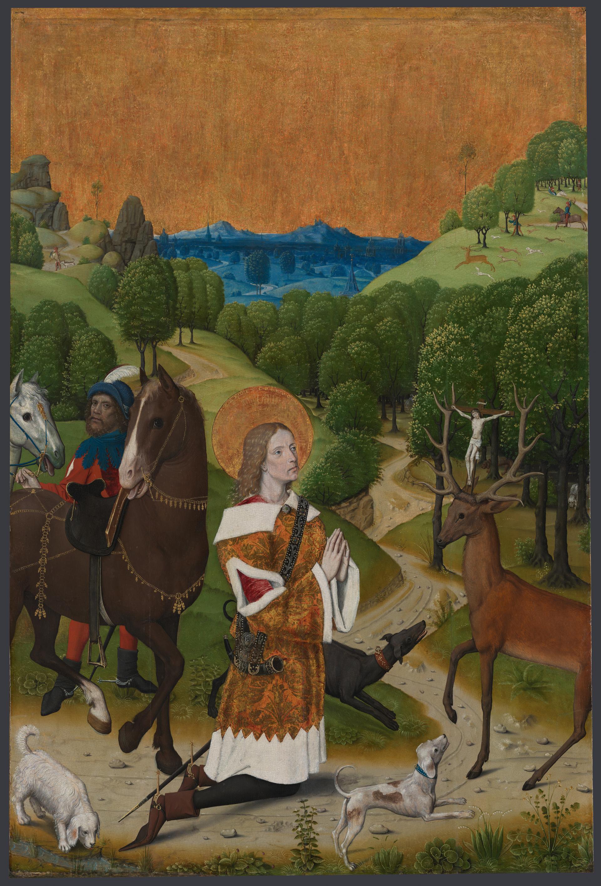 The Conversion of Saint Hubert: Left Hand Shutter