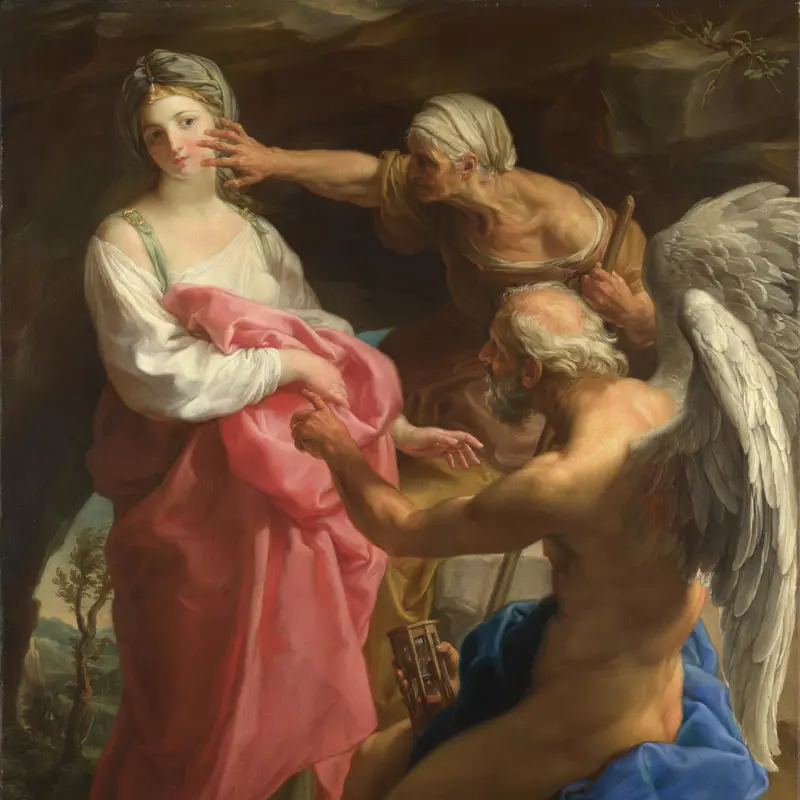 Time orders Old Age to destroy Beauty