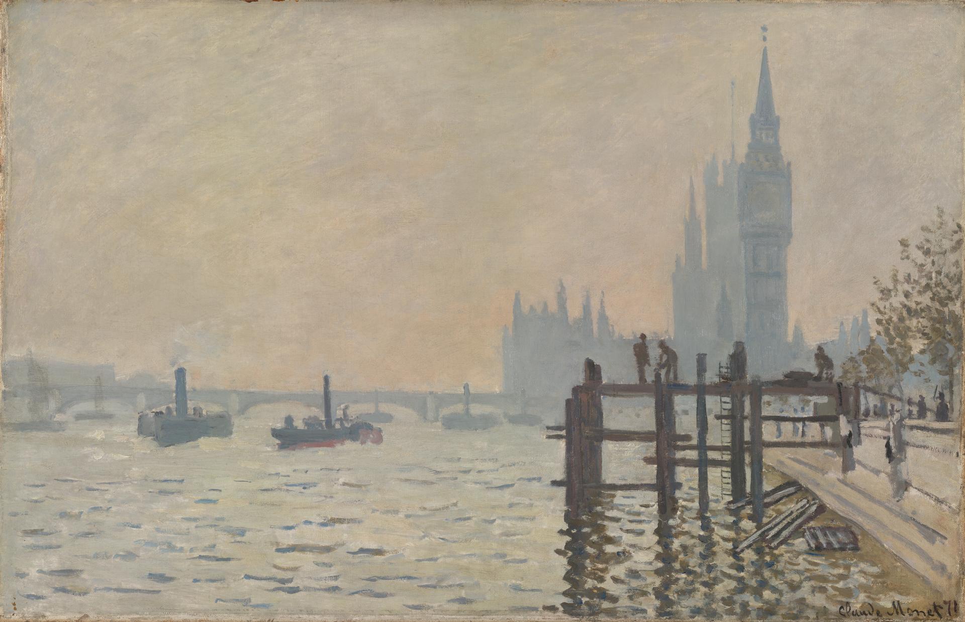 The Thames below Westminster