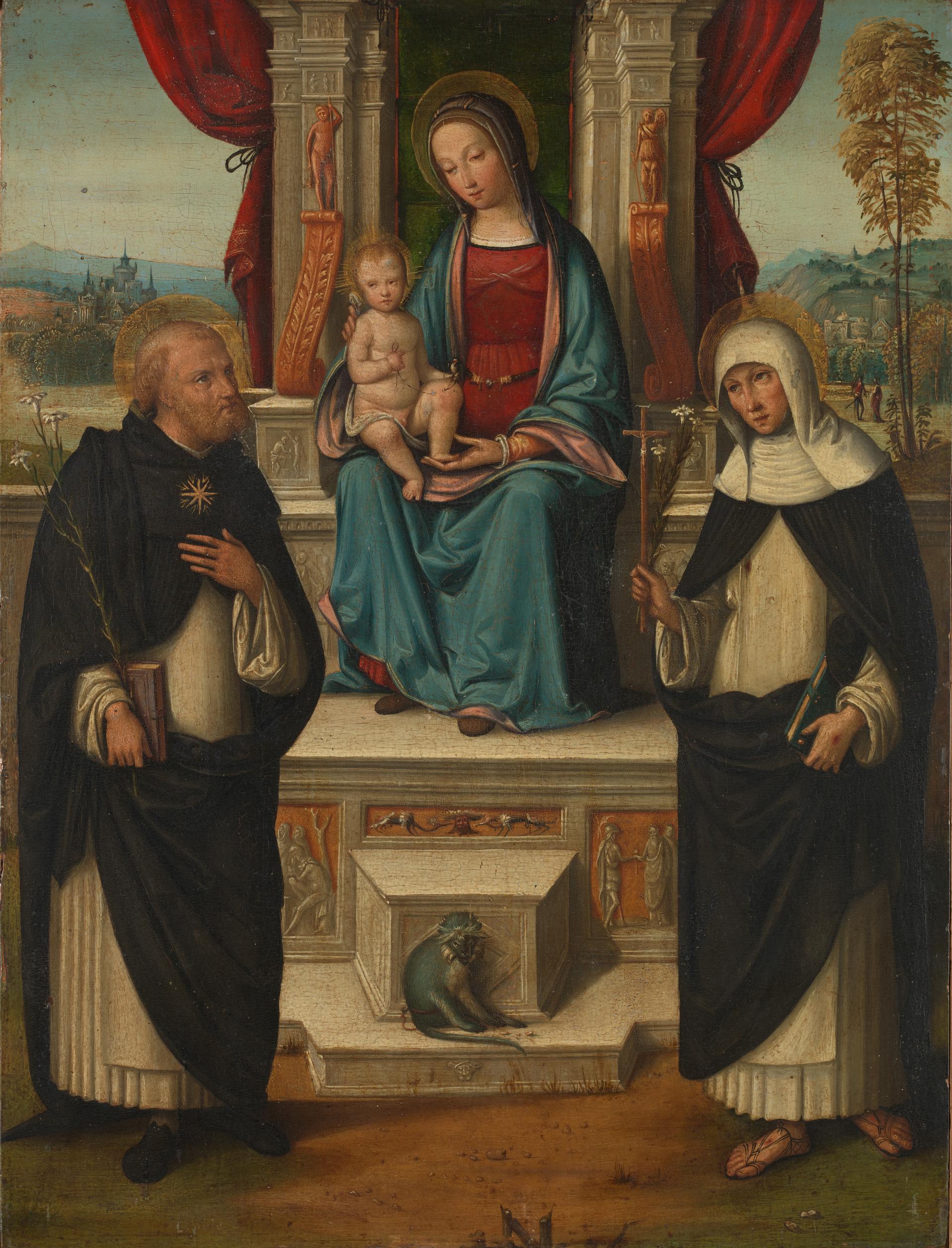 The Virgin and Child enthroned with Saints