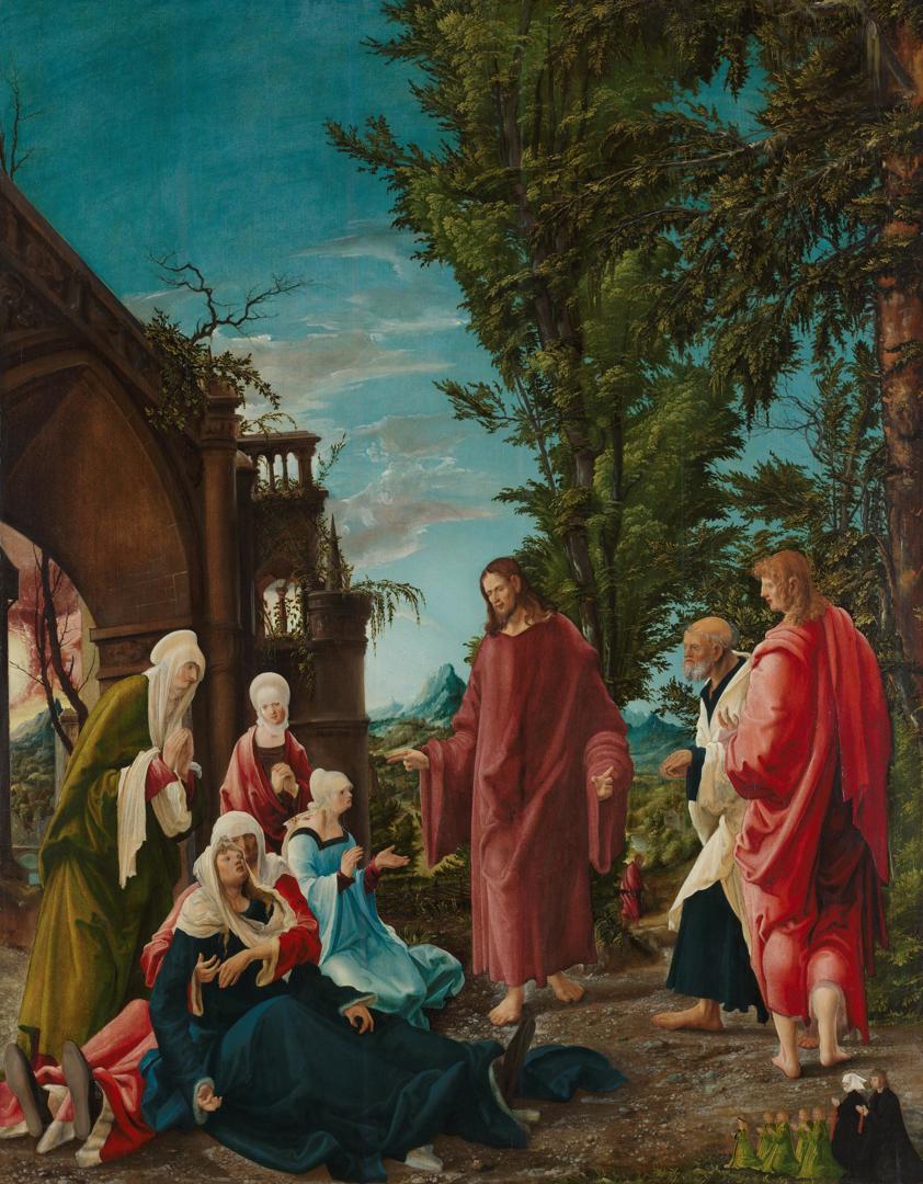 Christ taking Leave of his Mother by Albrecht Altdorfer