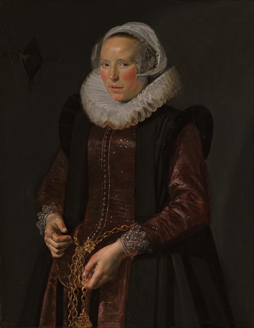 Frans Hals, 'Portrait of a Woman standing', about 1612. The Devonshire Collections, Chatsworth © The Devonshire Collections, Chatsworth. Reproduced by permission of Chatsworth Settlement Trustees