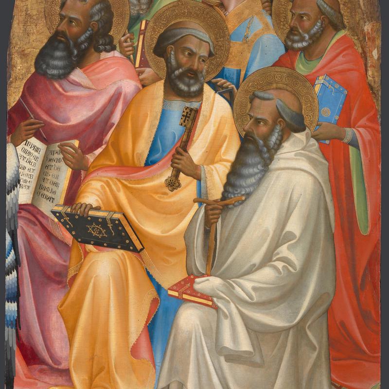 Adoring Saints: Right Main Tier Panel