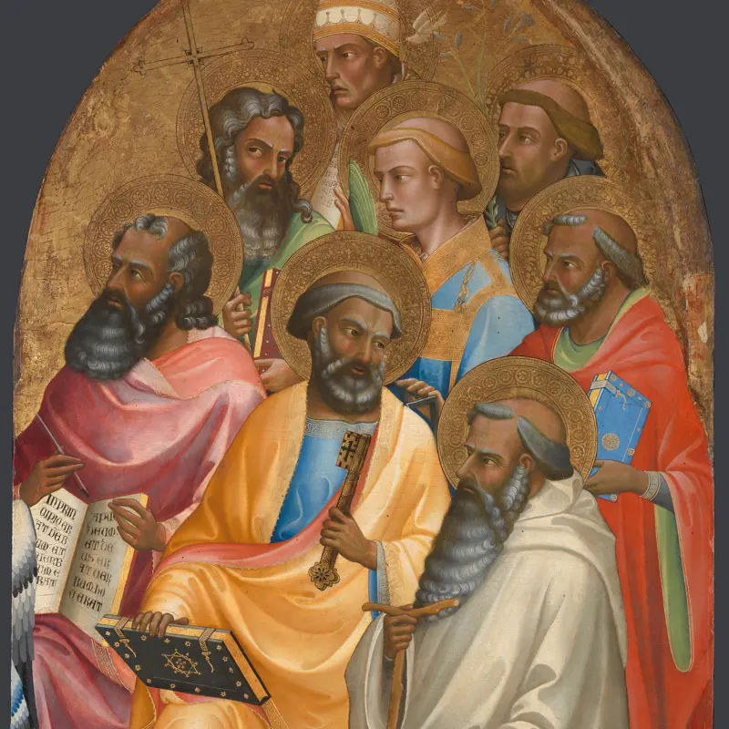 Adoring Saints: Right Main Tier Panel