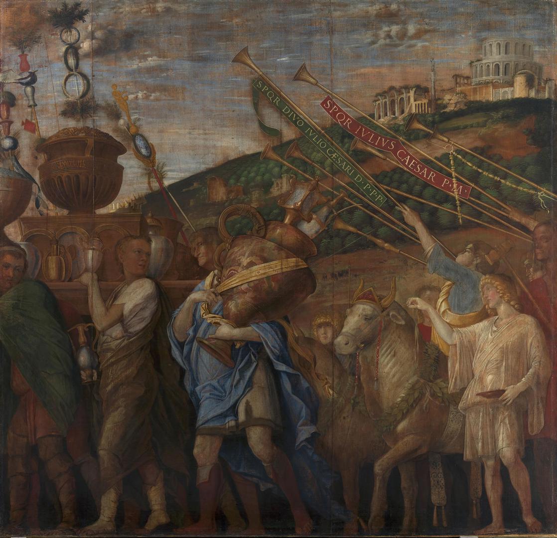 The Triumphs of Caesar: 4, The Vase-Bearers by Andrea Mantegna