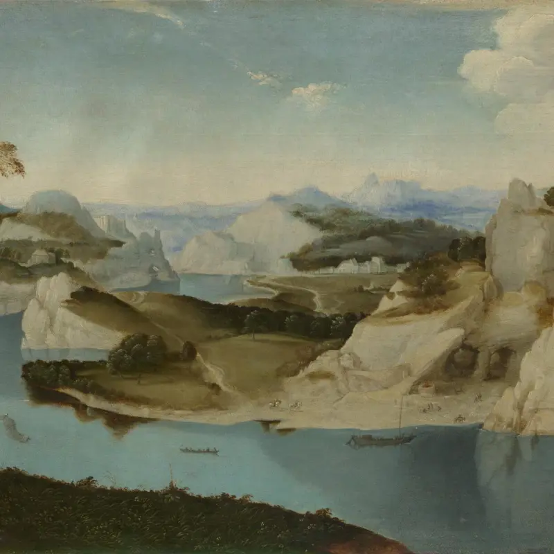 Landscape: A River among Mountains