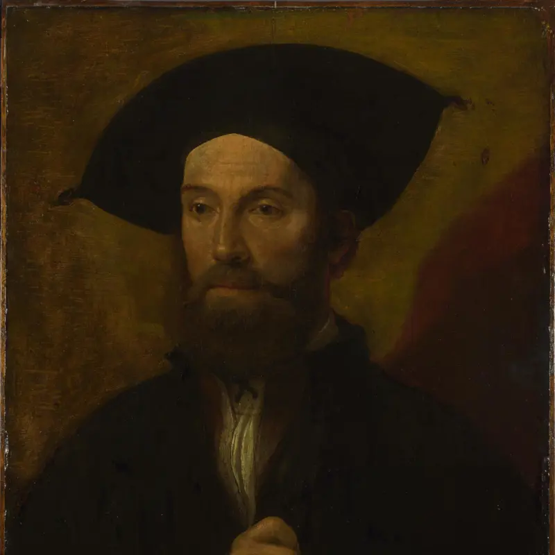 Portrait of a Man in a Large Black Hat