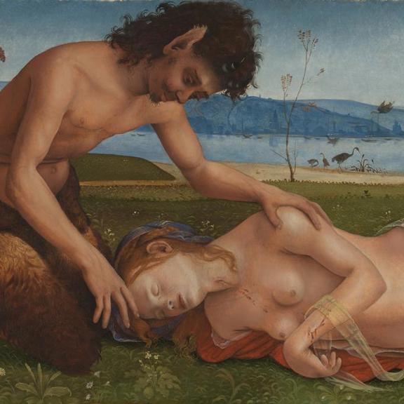 A Satyr mourning over a Nymph