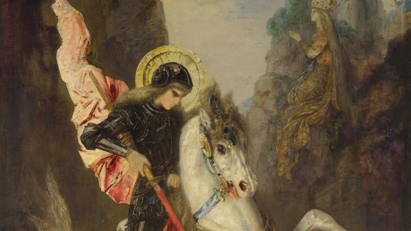 Gustave Moreau, 'Saint George and the Dragon', 1889-90