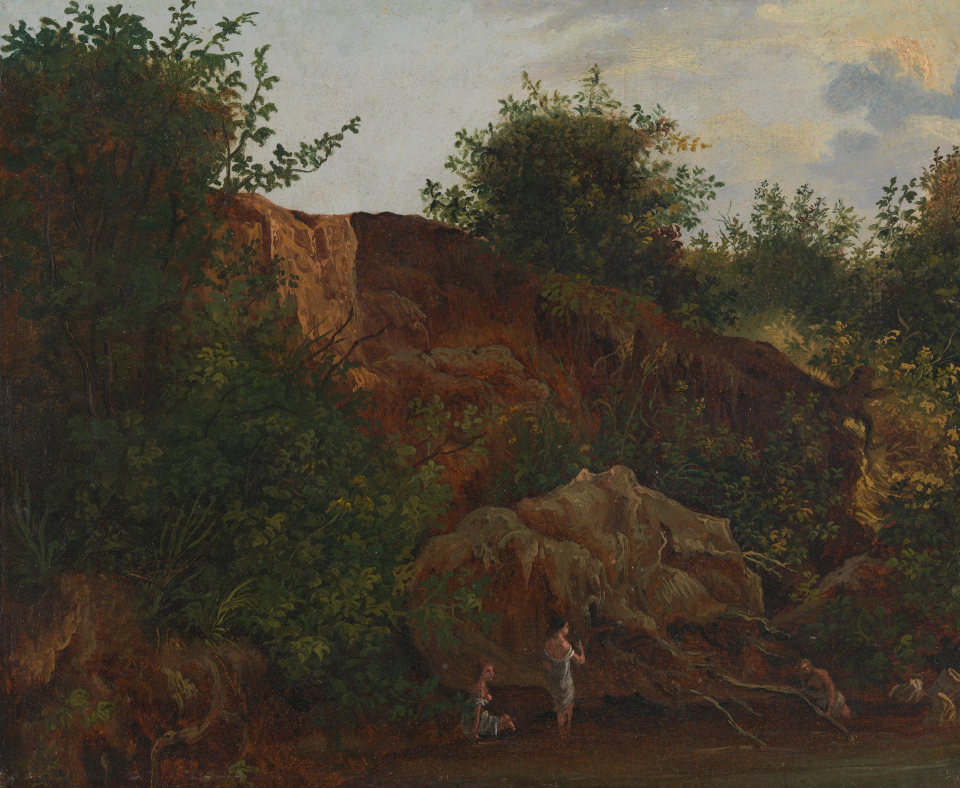 Landscape with Figures bathing