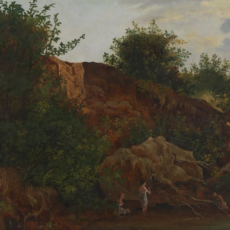 Landscape with Figures bathing