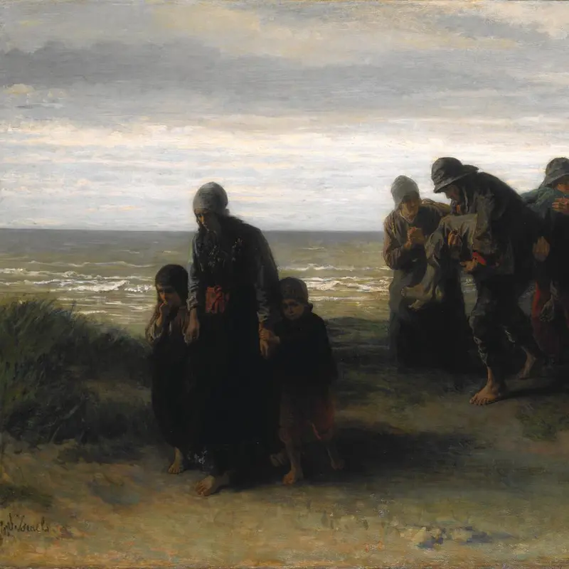 Fishermen carrying a Drowned Man