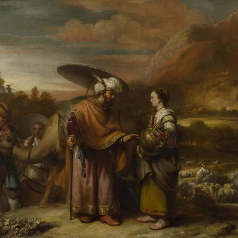 Rebekah and Eliezer at the Well