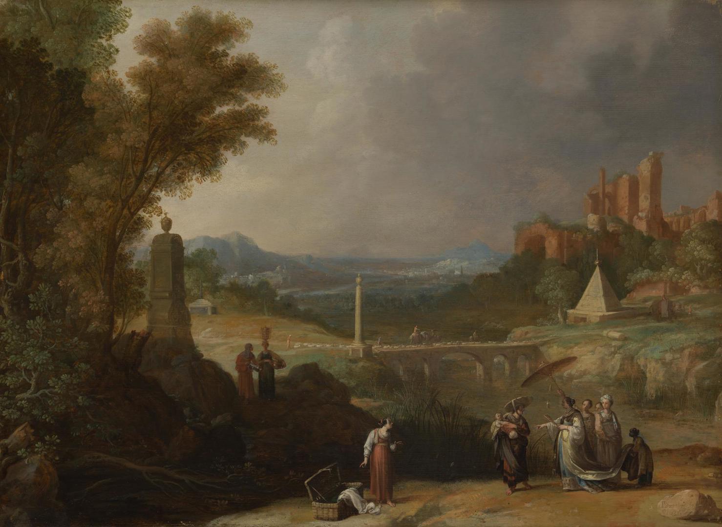 The Finding of the Infant Moses by Pharaoh's Daughter by Bartholomeus Breenbergh
