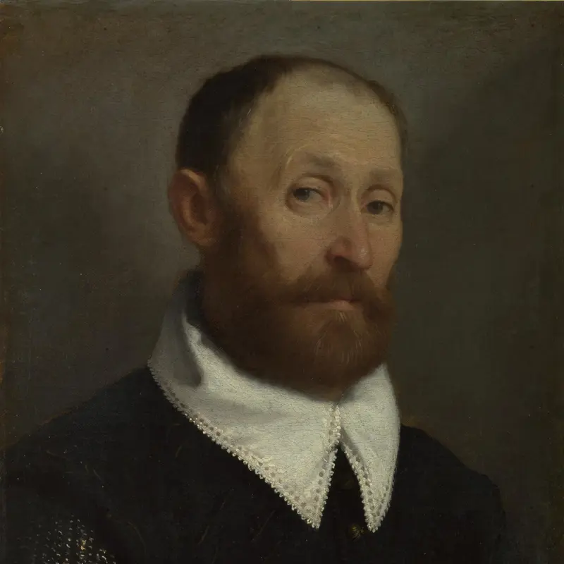 Portrait of a Man with Raised Eyebrows