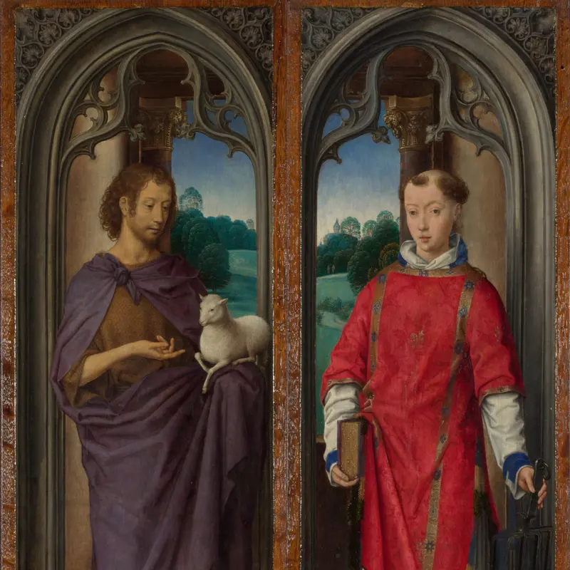 Two Panels from a Triptych