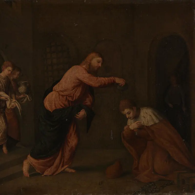 Christ baptising Saint John Martyr